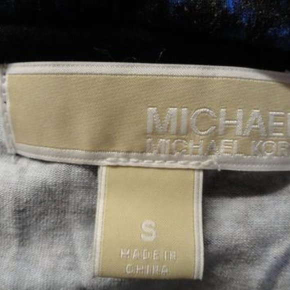 Michael Kors Top Black and Blue - Picture 7 of 7